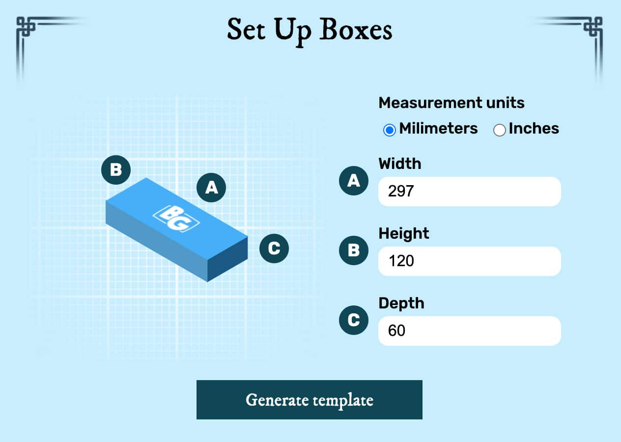 Boda Games Template Generator - Boda Games Manufacturing With Regard To Card Box Template Generator