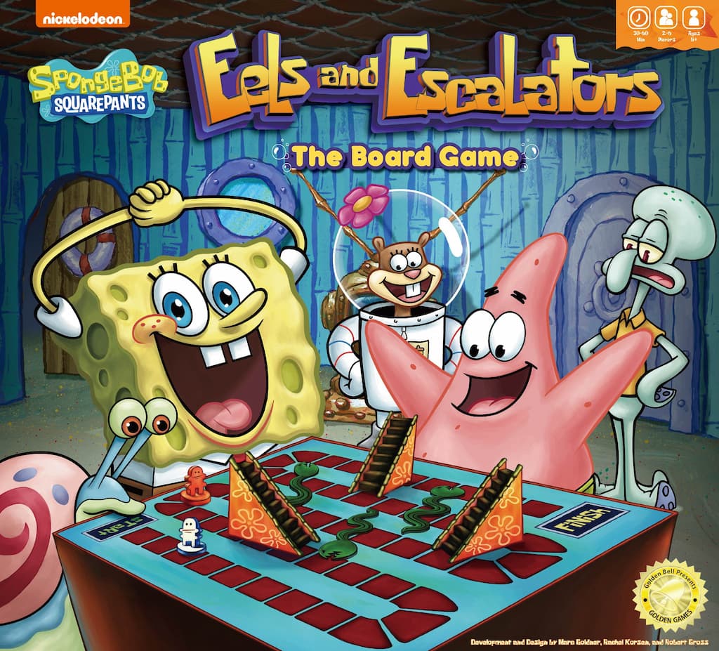 SpongeBob SquarePants Eels And Escalators manufacturing by Boda Games Manufacturing.
