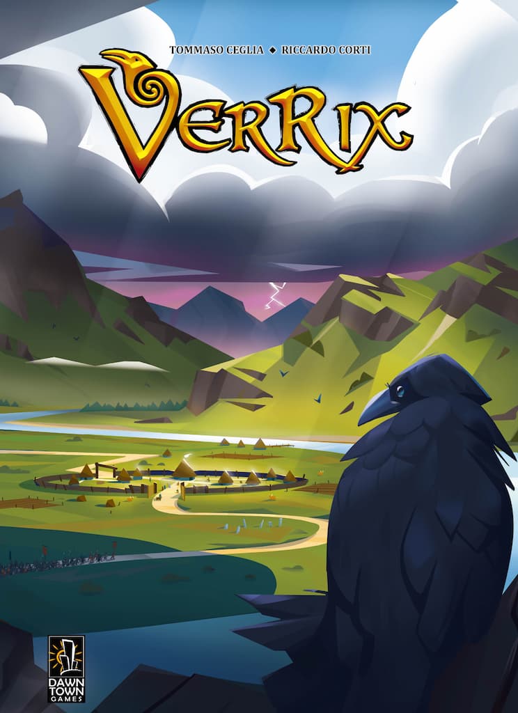 Verrix was published by Dawn Town Games in 2022 and the board game manufacturer was Boda Games Manufacturing.