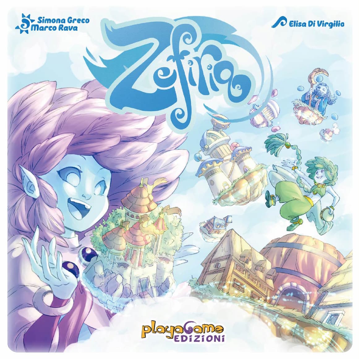 Zefiria was published by Playagame Edizione in 2022 and the board game manufacturer was Boda Games Manufacturing.