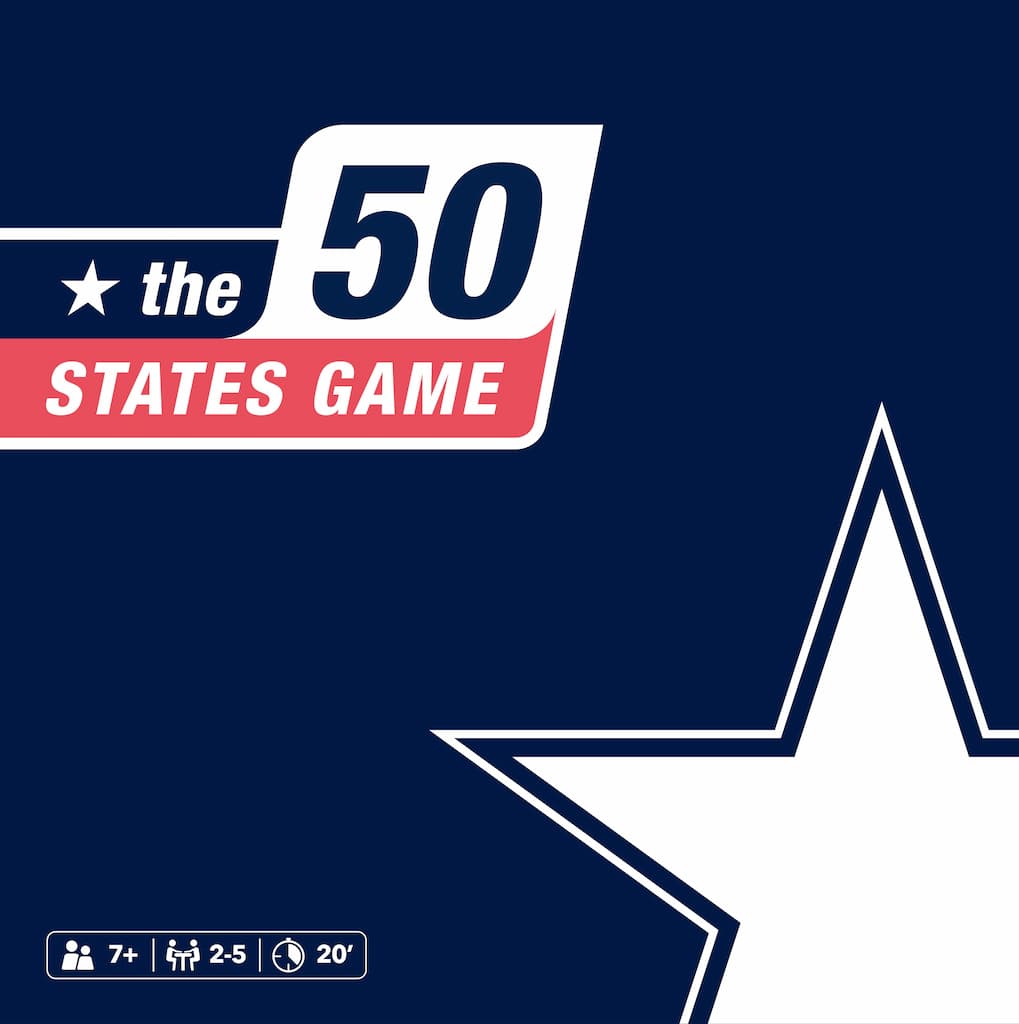 The 50 States Game manufacturing by Boda Games Manufacturing.