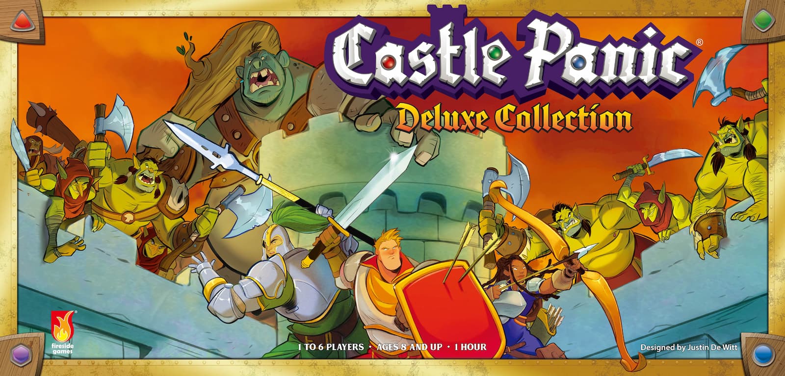 Castle Panic Deluxe Collection the board game was manufactured by Boda Games Manufacturing.