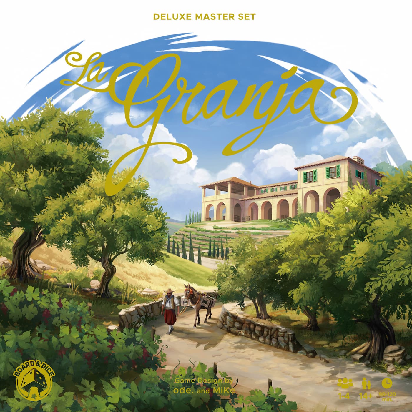 La Granja Deluxe Master Set the board game was manufactured by Boda Games Manufacturing.